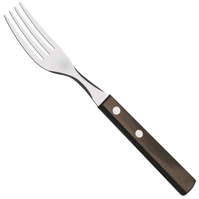 Nerūdijančio plieno stalo šakės HORECA rinkinys 12 vnt.ilgis 170 mm ruda