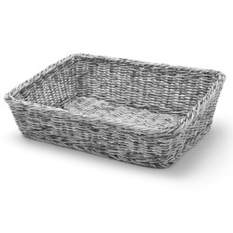 Duonos krepšelis įstrižas stačiakampis pilkas 400x300x120 mm – Hendi 426661