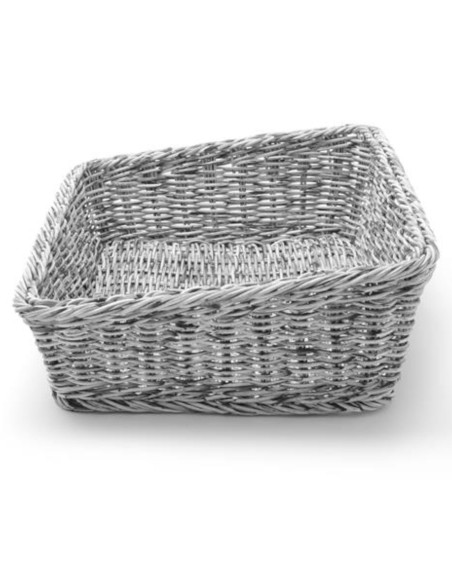 Duonos krepšelis įstrižas stačiakampis pilkas 400x300x120 mm – Hendi 426661 Duonos krepšelis įstrižas stačiakampis pilkas 400x300x120 mm – Hendi 426661