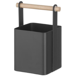 Organizatoriaus stalo stalo įrankių krepšelis su medine rankena 14x10,5x19 cm - Hendi 427064