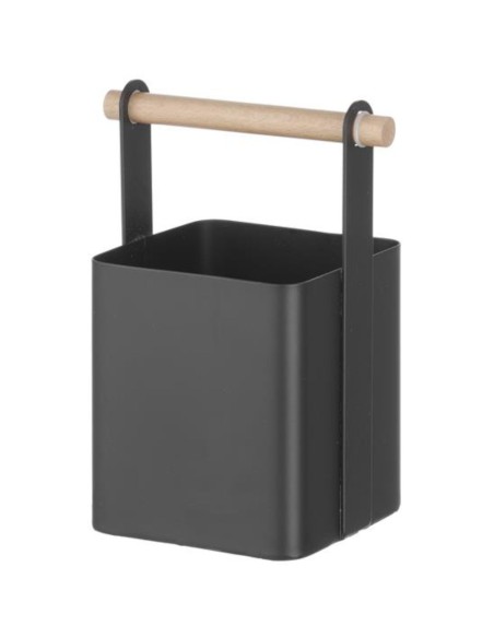 Organizatoriaus stalo stalo įrankių krepšelis su medine rankena 14x10,5x19 cm - Hendi 427064 Organizatoriaus stalo stalo įrankių krepšelis su medine rankena 14x10,5x19 cm - Hendi 427064