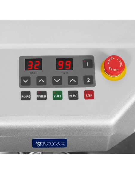 Tešlos spiralinis maišytuvas su fiksuotu dubeniu 23 L 1300 W Tešlos spiralinis maišytuvas su fiksuotu dubeniu 23 L 1300 W
