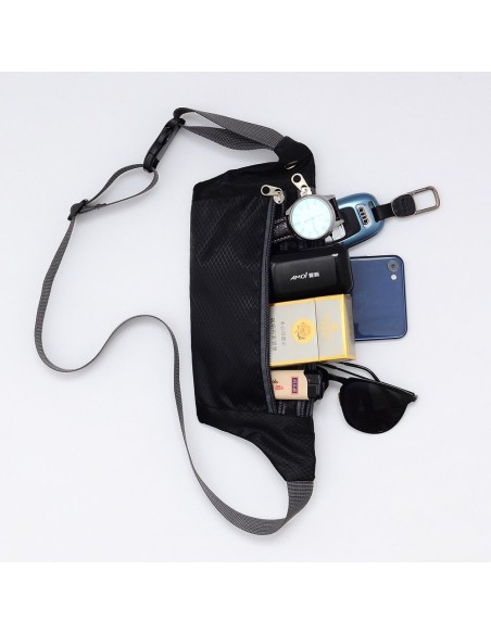 Juosmens maišelis su bėgimo diržu telefono dėklui su ausinių lizdu