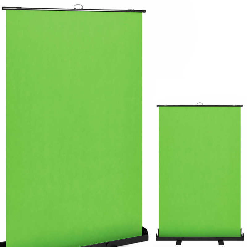 Fotografinis fonas GREEN SCREEN nešiojamos išskleidžiamos grindys 133,5x199 cm