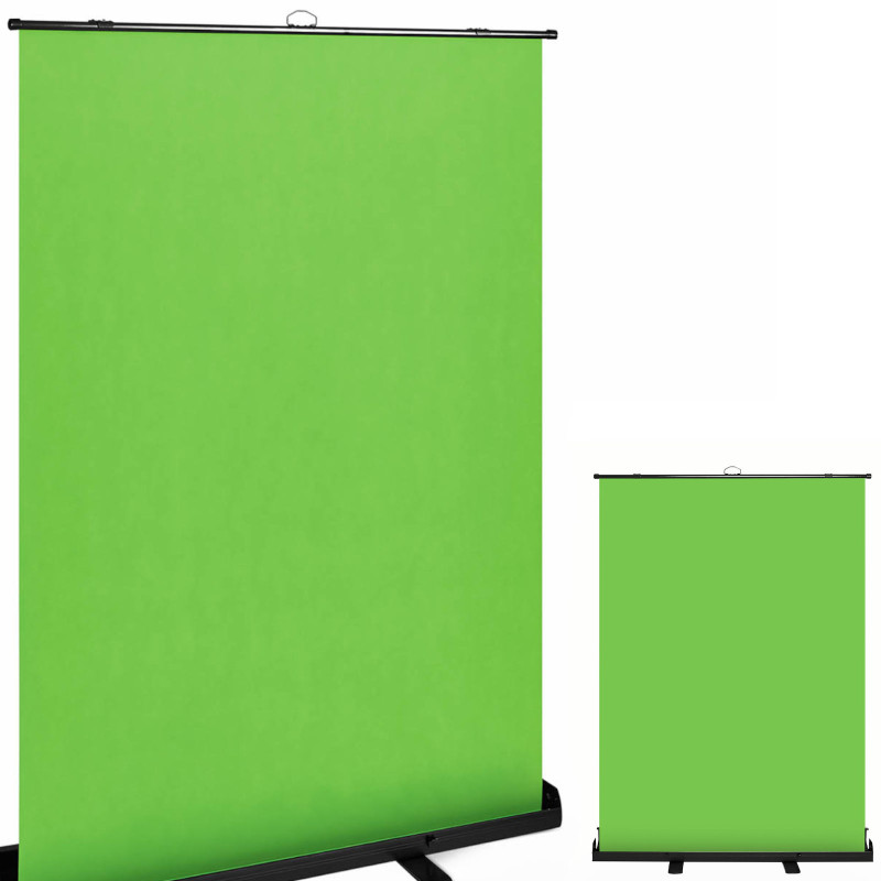 Fotografinis fonas GREEN SCREEN nešiojamos išskleidžiamos grindys 153,8x199 cm