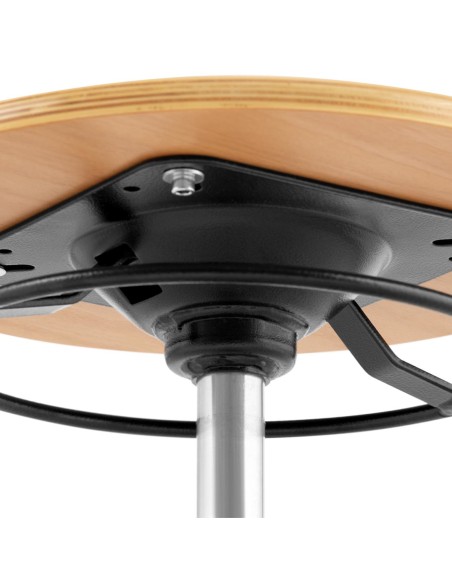 Išmatų dirbtuvių kėdė iš CHROM faneros iki 120 kg 350-485 mm Išmatų dirbtuvių kėdė iš CHROM faneros iki 120 kg 350-485 mm