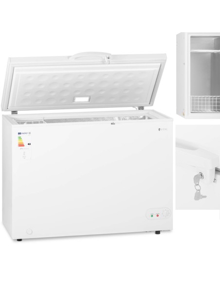 Rakinamas krūtinės šaldiklis 1 krepšys 252 L -12 iki -28 C 85 W
