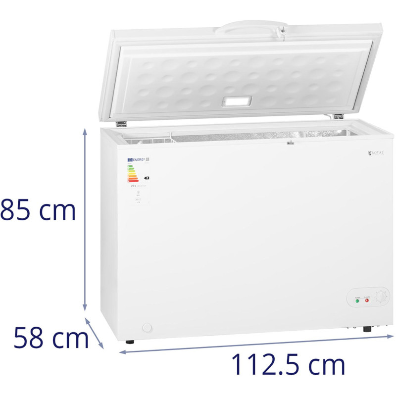 Rakinamas krūtinės šaldiklis 1 krepšys 252 L -12 iki -28 C 85 W