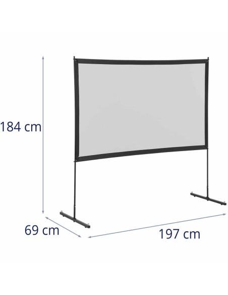 Nešiojamas grindų projekcinis ekranas 84'' 186 x 105 cm 16:9 Nešiojamas grindų projekcinis ekranas 84'' 186 x 105 cm 16:9