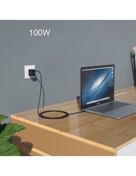 C tipo USB laidas - USB greitas įkrovimas 100W 2m juodas C tipo USB laidas - USB greitas įkrovimas 100W 2m juodas