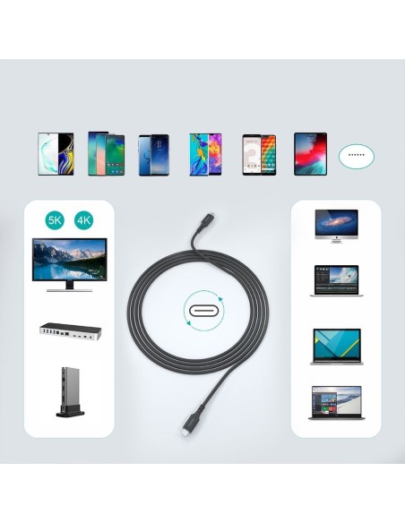 C tipo USB laidas - USB greitas įkrovimas 100W 2m juodas C tipo USB laidas - USB greitas įkrovimas 100W 2m juodas
