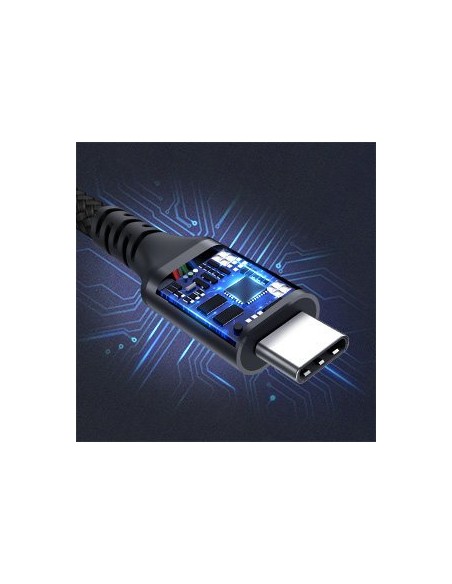 C tipo USB laidas - USB greitas įkrovimas 100W 2m juodas C tipo USB laidas - USB greitas įkrovimas 100W 2m juodas