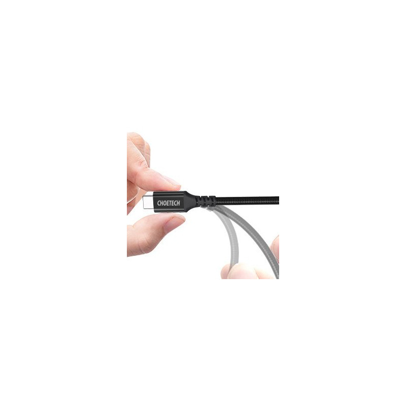 C tipo USB laidas - USB greitas įkrovimas 100W 2m juodas