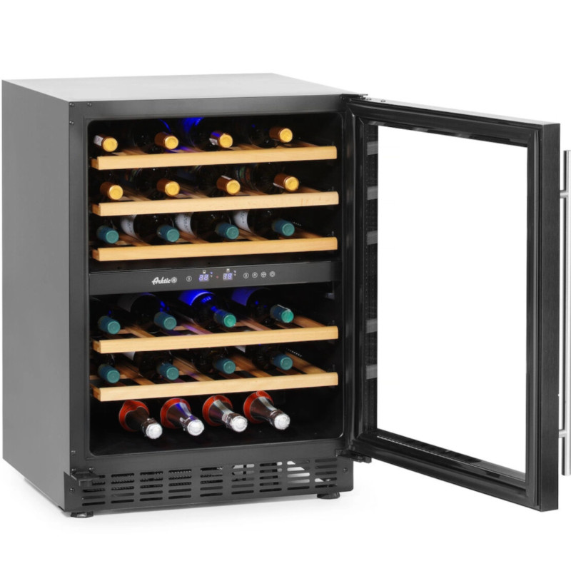 Dviejų zonų vyno šaldytuvas 46 buteliams 133 l 90 W