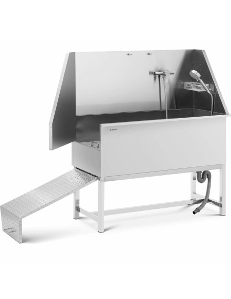 Vonia šunims ir gyvūnams plauti su rampa 122 x 56 x 142 cm Vonia šunims ir gyvūnams plauti su rampa 122 x 56 x 142 cm