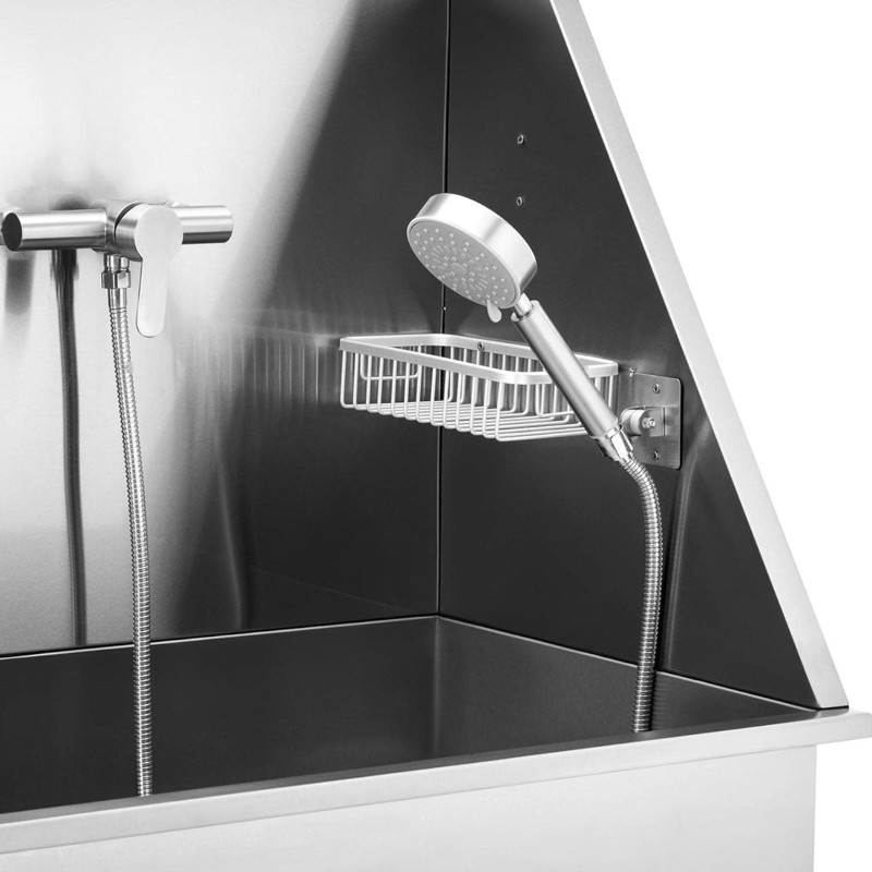 Vonia šunims ir gyvūnams plauti su rampa 122 x 56 x 142 cm