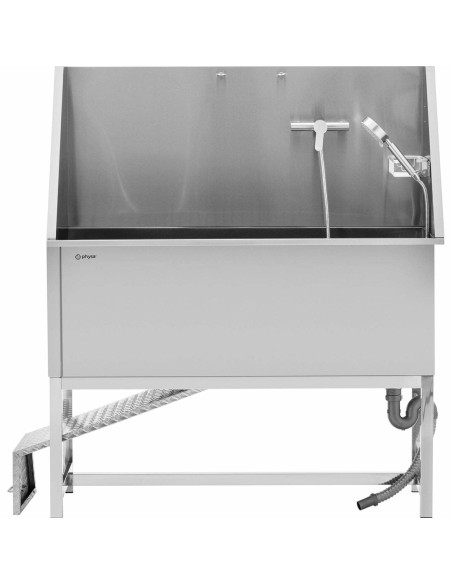 Vonia šunims ir gyvūnams plauti su rampa 122 x 56 x 142 cm Vonia šunims ir gyvūnams plauti su rampa 122 x 56 x 142 cm