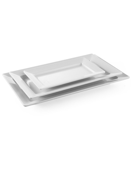 Stačiakampė melamino lėkštė 36x20,5 cm A 3,8 cm balta - Hendi 561508 Stačiakampė melamino lėkštė 36x20,5 cm A 3,8 cm balta - Hendi 561508