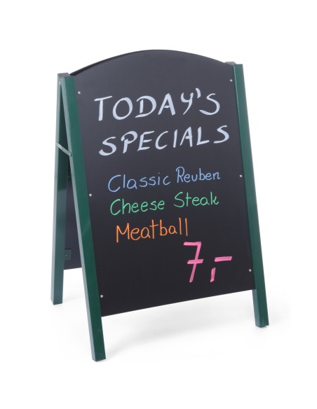 Atskirai stovinti reklaminė informacinė lenta MENIU restoranams 700x1100mm - Hendi 664100