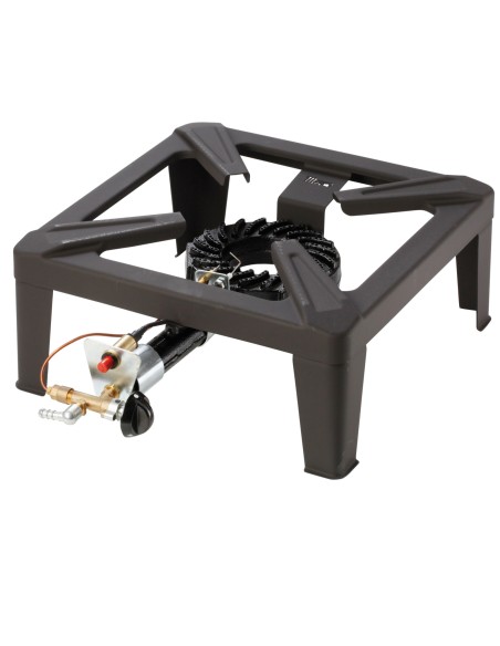 Pramoninė dujinės viryklės taburetė MEGA ZEUS 7kW 40x40cm su degikliu ir pjezo uždegikliu Pramoninė dujinės viryklės taburetė MEGA ZEUS 7kW 40x40cm su degikliu ir pjezo uždegikliu