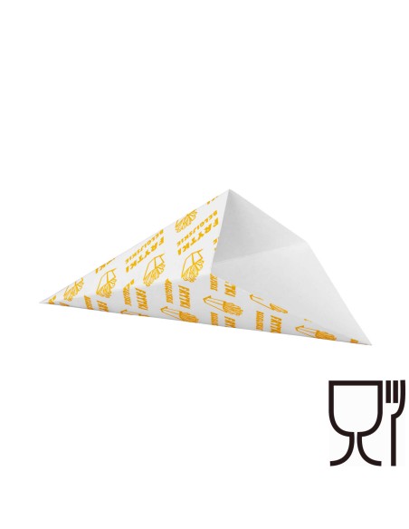 Pakavimo kūgis belgiškoms bulvytėms MAŽOS 14,5x24,5 cm talpos 200g 100vnt. Pakavimo kūgis belgiškoms bulvytėms MAŽOS 14,5x24,5 cm talpos 200g 100vnt.