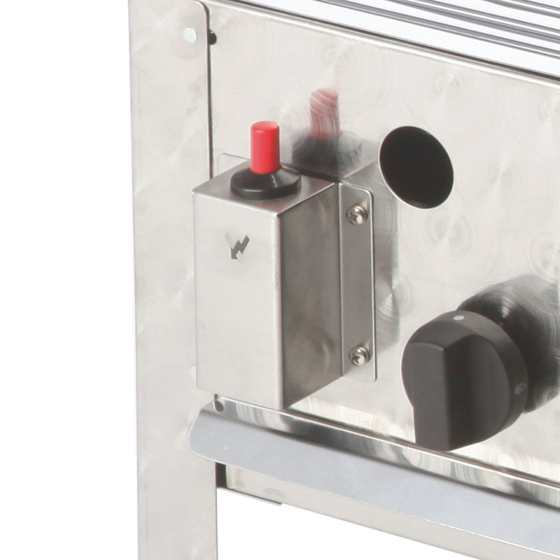 3 degiklių gastronominis dujinis grilis su grotelėmis RASCAL 10 kW