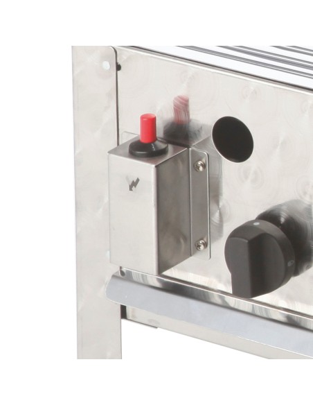 3 degiklių gastronominis dujinis grilis su grotelėmis RASCAL 10 kW