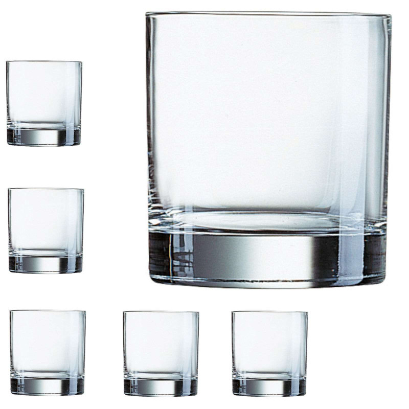 Žemas stiklas ISLANDE 380ml - rinkinyje 6 vnt.