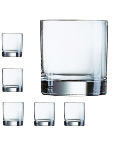 Žemas stiklas ISLANDE 380ml - rinkinyje 6 vnt. Žemas stiklas ISLANDE 380ml - rinkinyje 6 vnt.
