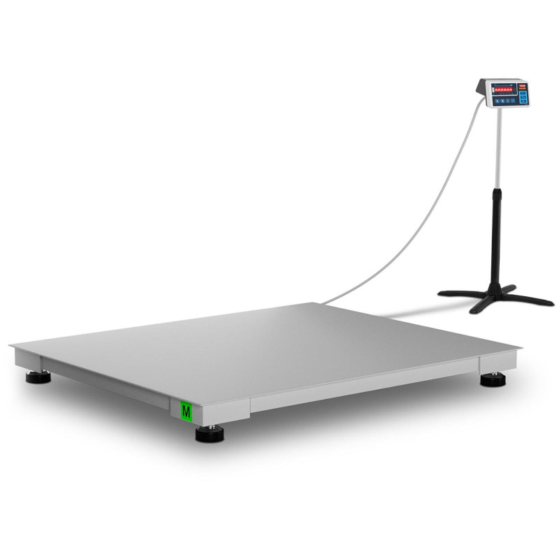 Pramoninės platforminės svarstyklės su RS232 sąsaja 600 kg / 0,2 kg LED M LEGALIZACIJA