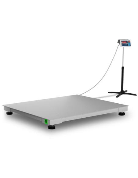 Pramoninės platforminės svarstyklės su RS232 sąsaja 600 kg / 0,2 kg LED M LEGALIZACIJA Pramoninės platforminės svarstyklės su RS232 sąsaja 600 kg / 0,2 kg LED M LEGALIZACIJA
