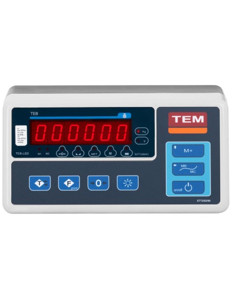Pramoninės platforminės svarstyklės su RS232 sąsaja 600 kg / 0,2 kg LED M LEGALIZACIJA Pramoninės platforminės svarstyklės su RS232 sąsaja 600 kg / 0,2 kg LED M LEGALIZACIJA