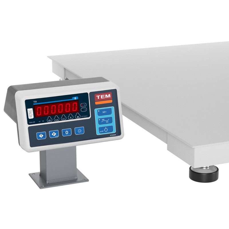Pramoninės platforminės svarstyklės su RS232 sąsaja 600 kg / 0,2 kg LED M LEGALIZACIJA
