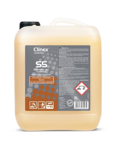 Universalus valymo skystis įsisenėjusiems nešvarumams CLINEX S5 5L Universalus valymo skystis įsisenėjusiems nešvarumams CLINEX S5 5L
