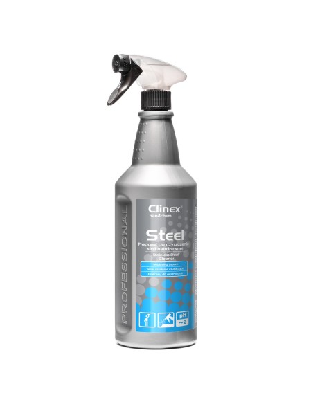 Skystis baldams ir nerūdijančio plieno prietaisams plauti CLINEX Gastro Steel 1L Skystis baldams ir nerūdijančio plieno prietaisams plauti CLINEX Gastro Steel 1L