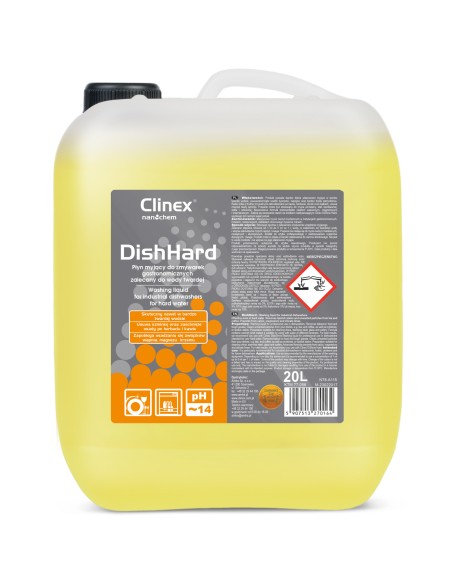 Catering indaplovių skystis pašalina nuosėdas nuo kavos arbatos kietam vandeniui CLINEX DishHard 20L Catering indaplovių skystis pašalina nuosėdas nuo kavos arbatos kietam vandeniui CLINEX DishHard 20L