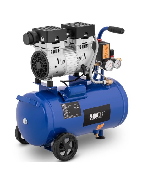 Kompresorius be alyvos mobilus oro kompresorius su manometru 6-8 barai 24 l/6,3 GAL 750 W Kompresorius be alyvos mobilus oro kompresorius su manometru 6-8 barai 24 l/6,3 GAL 750 W
