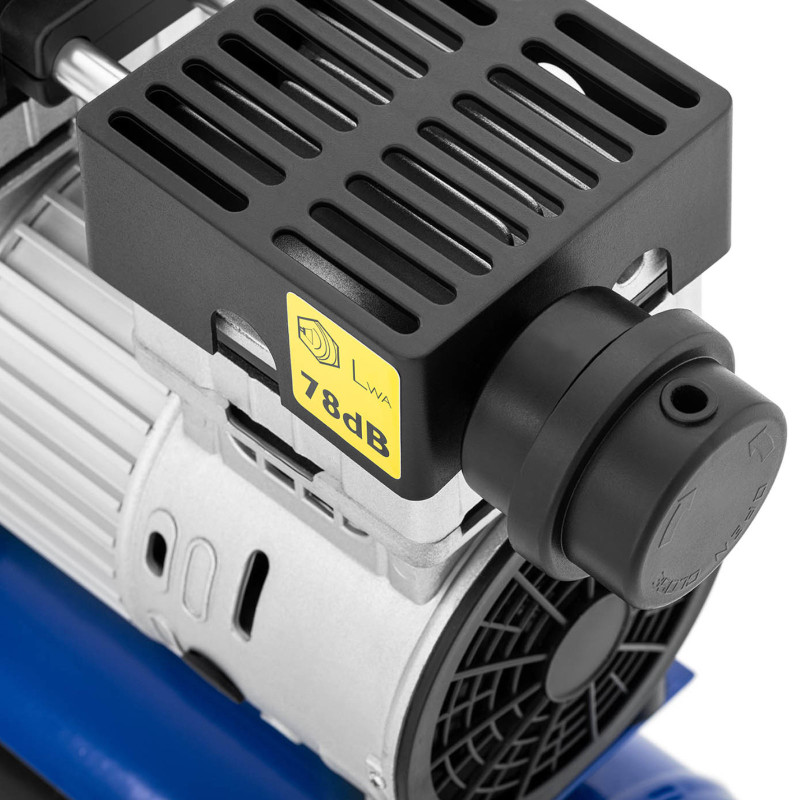 Kompresorius be alyvos mobilus oro kompresorius su manometru 6-8 barai 24 l/6,3 GAL 750 W