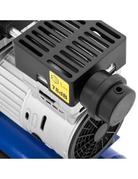 Kompresorius be alyvos mobilus oro kompresorius su manometru 6-8 barai 24 l/6,3 GAL 750 W Kompresorius be alyvos mobilus oro kompresorius su manometru 6-8 barai 24 l/6,3 GAL 750 W