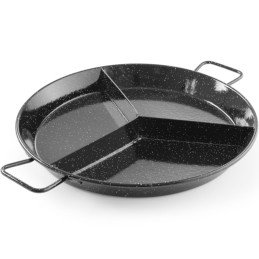 Emalio paeljos keptuvė padalinta į 3 dalis, sk. 43 cm - Hendi 622766