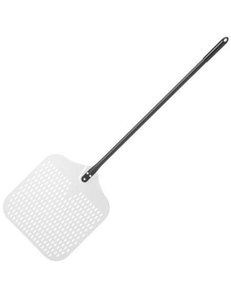 Kastuvinis padėklas picai išimti iš orkaitės kvadratinis aliuminio perforuotas 405 x 1320 mm - Hendi 617144 Kastuvinis padėklas picai išimti iš orkaitės kvadratinis aliuminio perforuotas 405 x 1320 mm - Hendi 617144