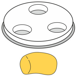 Makaronų gaminimo aparatas GNOCCHI stori kieti vamzdeliai 1 skylė sk. 13 mm MPF2.5/4 – Hendi 229415