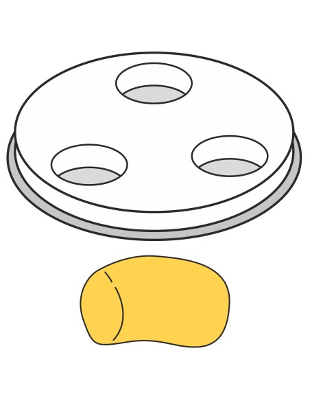 Makaronų gaminimo aparatas GNOCCHI stori kieti vamzdeliai 1 skylė sk. 13 mm MPF2.5/4 – Hendi 229415 Makaronų gaminimo aparatas GNOCCHI stori kieti vamzdeliai 1 skylė sk. 13 mm MPF2.5/4 – Hendi 229415