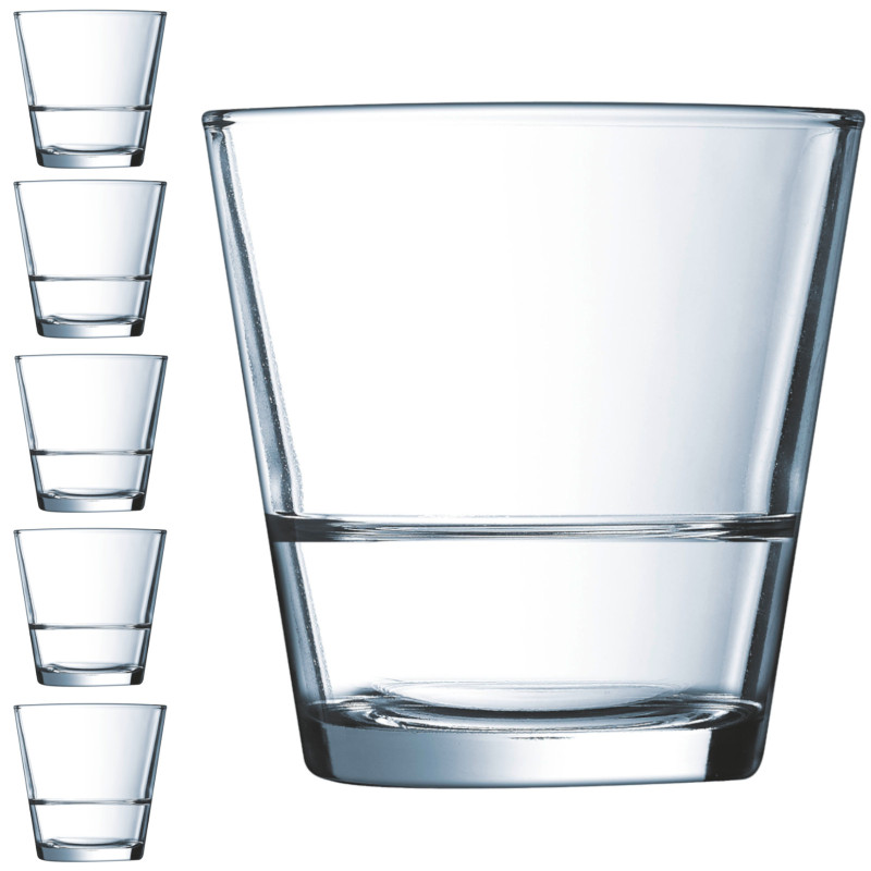 Arcoroc STACK UP aukštas stiklas 210 ml 6 vnt. rinkinys - Hendi H5647 Arcoroc STACK UP aukštas stiklas 210 ml 6 vnt. rinkinys - Hendi H5647