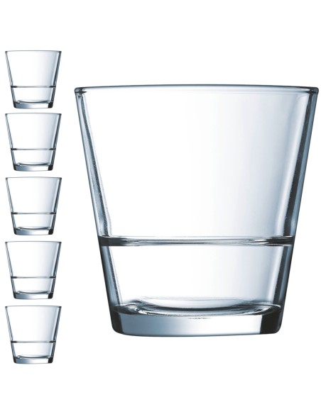 Arcoroc STACK UP aukštas stiklas 210 ml 6 vnt. rinkinys - Hendi H5647 Arcoroc STACK UP aukštas stiklas 210 ml 6 vnt. rinkinys - Hendi H5647