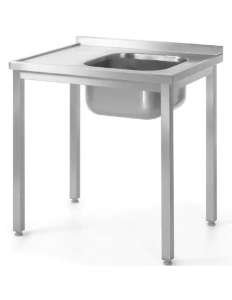 Prisukamas plieninis sieninis stalas su kriaukle RIGHT 100x70x85 cm - Hendi 812884 Prisukamas plieninis sieninis stalas su kriaukle RIGHT 100x70x85 cm - Hendi 812884