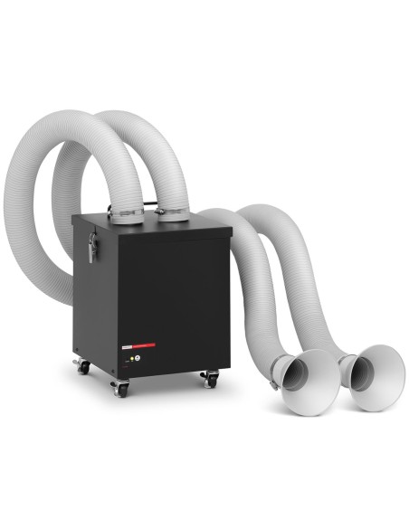 Lydmetalio dūmų siurblys su filtracija dviem stotims 410 m3/h 120 W Lydmetalio dūmų siurblys su filtracija dviem stotims 410 m3/h 120 W