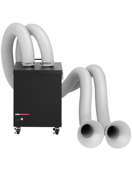 Lydmetalio dūmų siurblys su filtracija dviem stotims 410 m3/h 120 W Lydmetalio dūmų siurblys su filtracija dviem stotims 410 m3/h 120 W