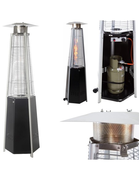 Lempinis šildytuvas sodo terasa dujinis šildytuvas LPG dujos 12,5 kW HEXAGON Lempinis šildytuvas sodo terasa dujinis šildytuvas LPG dujos 12,5 kW HEXAGON