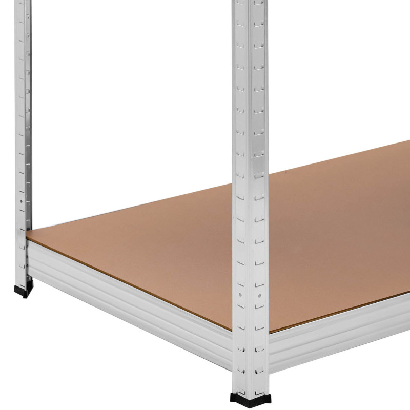 Metalinė laikymo lentyna 4 lentynos 600 kg 160 x 60 x 180 cm pilka
